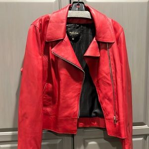 Massino dutti Leather biker jacket in size xl